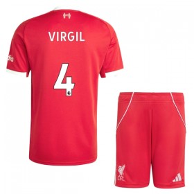 Maglia Liverpool Virgil 4 Bambino Prima Divisa 2025-26